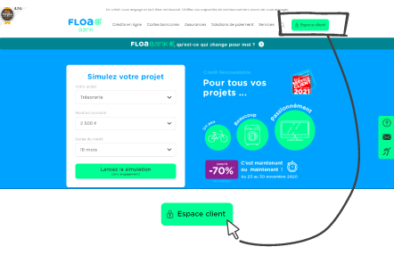 Connexion Espace client